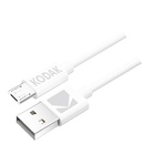 kabel USB &lt;-&gt; MICRO USB, 1,5m, bílý_obr3